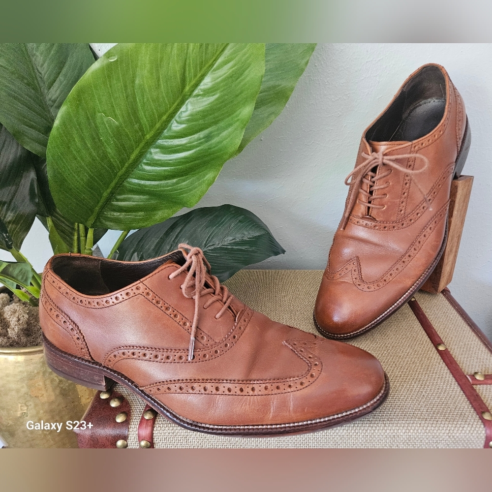 Cole Haan Modern Classics Wingtip Oxfords Dress Shoes Size 10